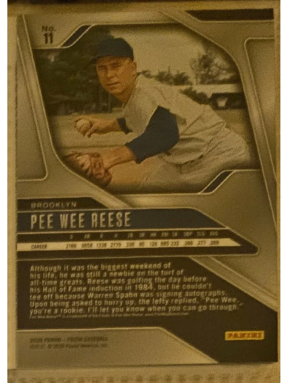 Pee Wee Reese #11 - 2025 Panini Prizm - HOF